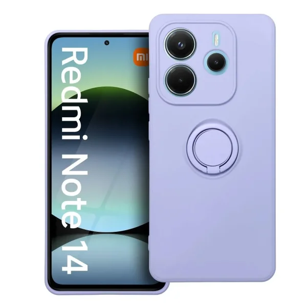 Силиконов калъф Silicone Ring за Xiaomi Redmi Note 14 5G, Лилав 3
