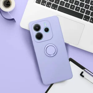 Силиконов калъф Silicone Ring за Xiaomi Redmi Note 14 5G, Лилав 4