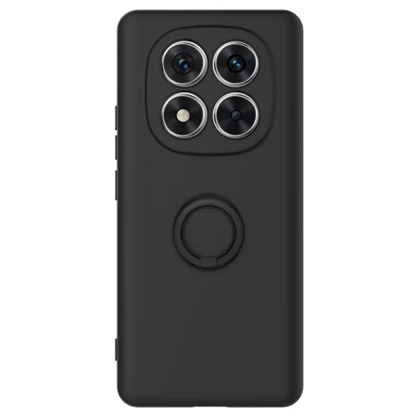 Silicone Ring silicone case for Xiaomi Redmi Note 14 Pro 5G, Black 2