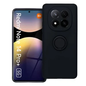 Силиконов калъф Silicone Ring за Xiaomi Redmi Note 14 Pro Plus 5G, Черен