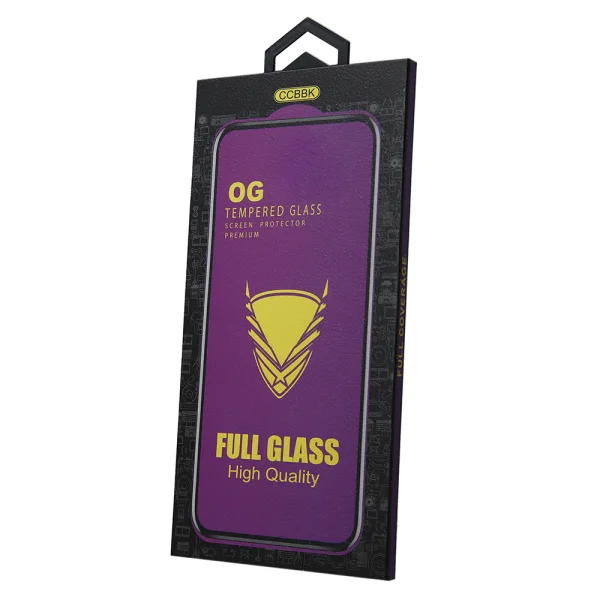Стъклен Протектор OG Full Glue 6D за Xiaomi Redmi Note 14 4G / Redmi Note 14 5G, Черен 3