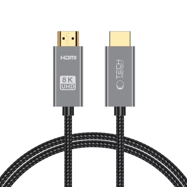 Кабел Tech-Protect Ultraboost HDMI 2.1 4K 120Hz / 8K 60Hz 1m, Черен 1