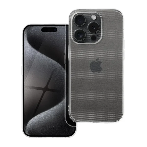 Silicone case for iPhone 15 Pro, 2mm, Transparent 2