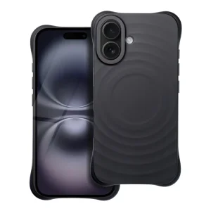 Силиконов калъф Zephyr Mag Cover за iPhone 16, Черен