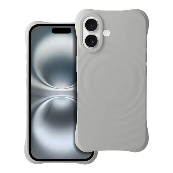 Силиконов калъф Zephyr Mag Cover за iPhone 16, Сив 1