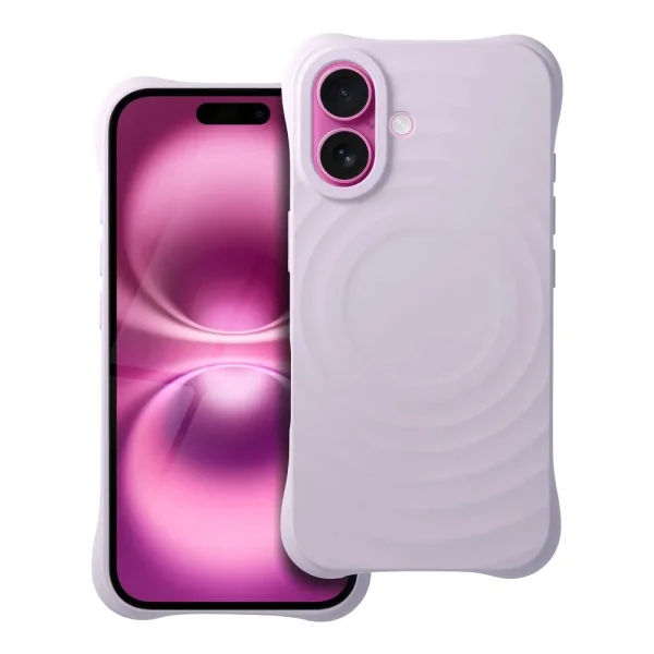 Silicone Case Zephyr Mag Cover for iPhone 16, Purple 1