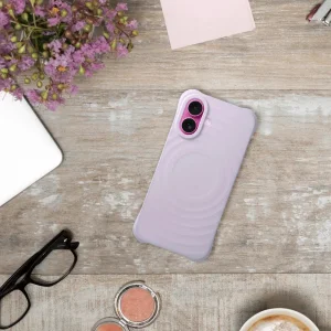 Silicone Case Zephyr Mag Cover for iPhone 16, Purple 3