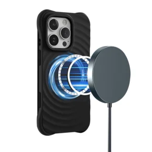 Силиконов калъф Zephyr Mag Cover за iPhone 16 Pro, Черен 4