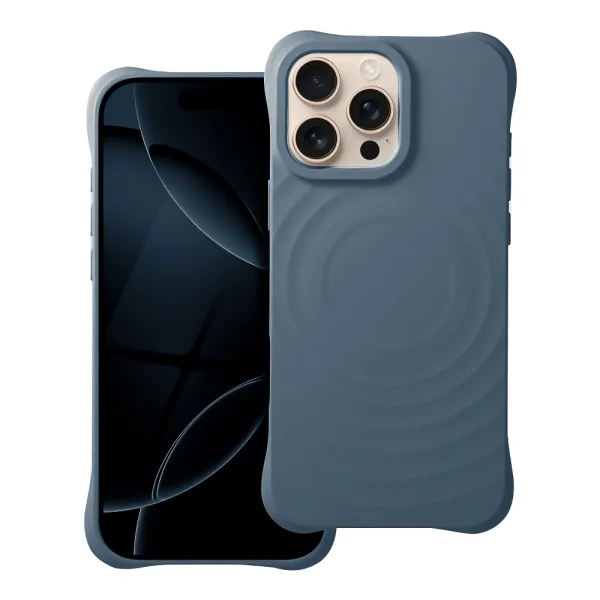 Силиконов калъф Zephyr Mag Cover за iPhone 16 Pro, Син 1