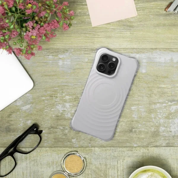 Silicone Case Zephyr Mag Cover for iPhone 16 Pro, Gray 3