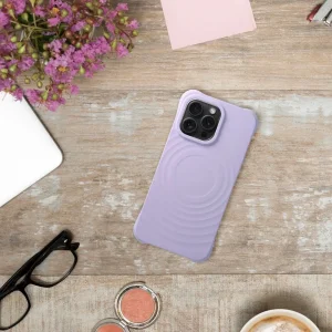Silicone case Zephyr Mag Cover for iPhone 16 Pro, Light purple 4