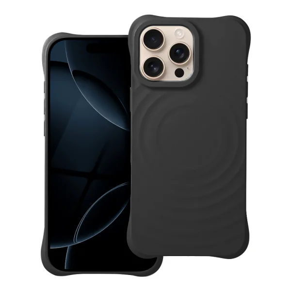 Silicone case Zephyr Mag Cover for iPhone 16 Pro Max, Black 2