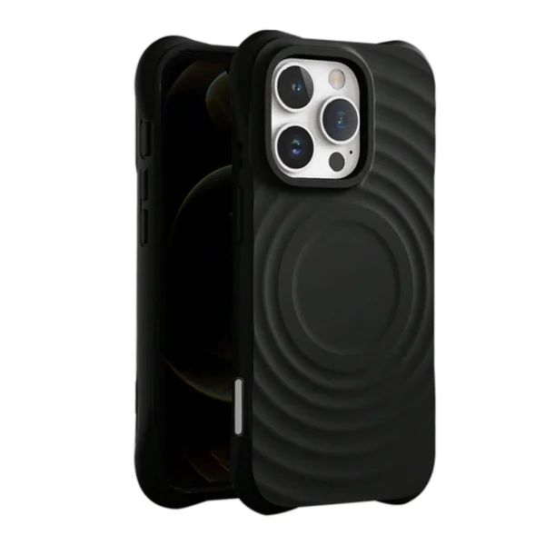 Silicone case Zephyr Mag Cover for iPhone 16 Pro Max, Black 1