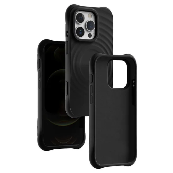 Silicone case Zephyr Mag Cover for iPhone 16 Pro Max, Black 3
