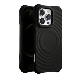 Силиконов калъф Zephyr Mag Cover за iPhone 16 Pro Max, Черен