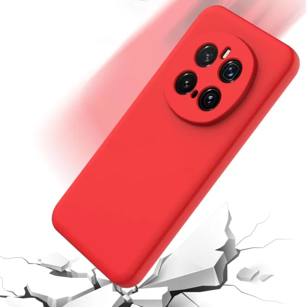 Силиконов калъф Silicone Lite за Honor Magic7 Pro, Червен 5