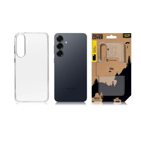 Silicone case Tactical for Samsung Galaxy S25 Plus, Transparent 3