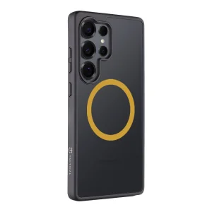 Удароустойчив калъф Tactical MagForce Hyperstealth 2.0 за Samsung Galaxy S25 Ultra, Черен - жълт