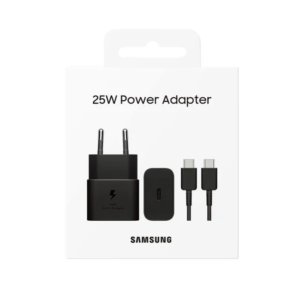Samsung Charger, USB-C, 25W, EP-T2510XBEGEU, Super Fast, with Type-C to Type-C cable, Black 6