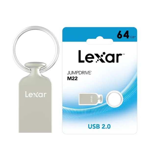 USB Flash Drive LEXAR JumpDrive M22, 64GB, USB 2.0, Silver 4