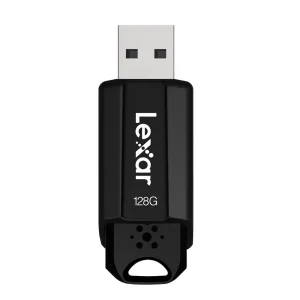 Флаш памет LEXAR JumpDrive S80, 128GB, USB 3.2, 150/25 MB/s, Gen 1, AES-256, Черен
