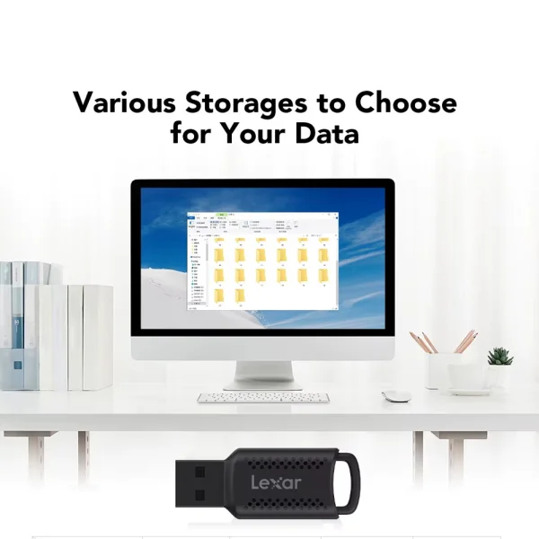 Флаш памет LEXAR JumpDrive V400, 32GB, USB 3.0, 100 MB/s, Черен 4