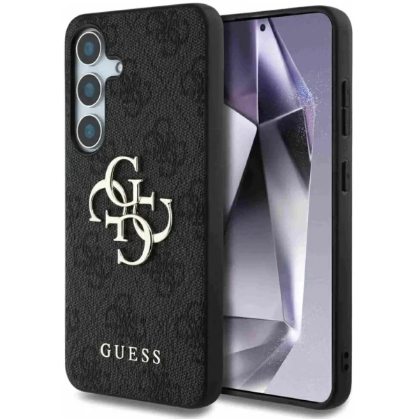 Калъф GUESS, PU 4G Metal Logo за Samsung Galaxy S25, GUHCS25S4GMGGR, Сив 1