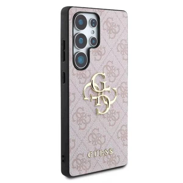 Калъф GUESS, PU 4G Metal Logo за Samsung Galaxy S25 Ultra, GUHCS25L4GMGPI, Розов 4