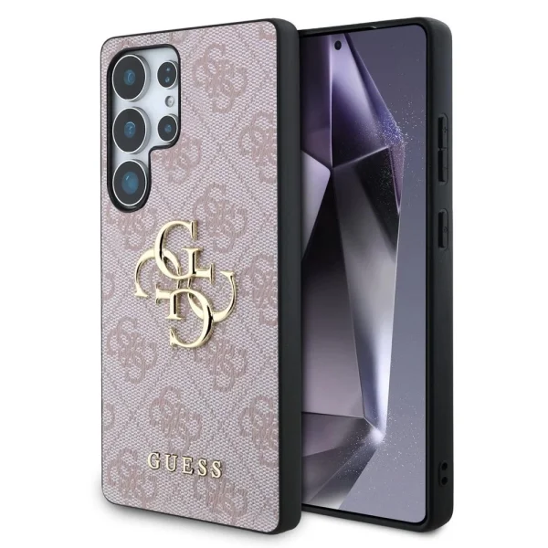 Калъф GUESS, PU 4G Metal Logo за Samsung Galaxy S25 Ultra, GUHCS25L4GMGPI, Розов 1