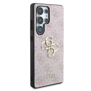 Калъф GUESS, PU 4G Metal Logo за Samsung Galaxy S25 Ultra, GUHCS25L4GMGPI, Розов 4