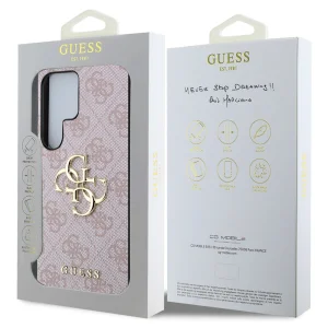 Калъф GUESS, PU 4G Metal Logo за Samsung Galaxy S25 Ultra, GUHCS25L4GMGPI, Розов 5