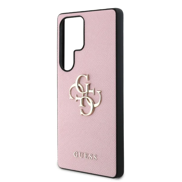 Калъф GUESS, PU Grained 4G Metal Logo за Samsung Galaxy S25 Ultra, GUHCS25LPGT4MBP, Розов 5