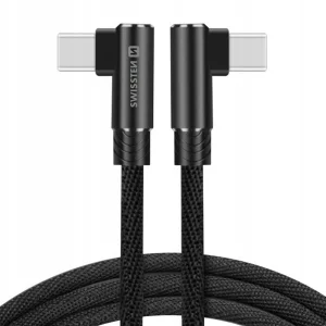 Кабел SWISSTEN Arcade USB-C към USB-C, 1.2м., Черен