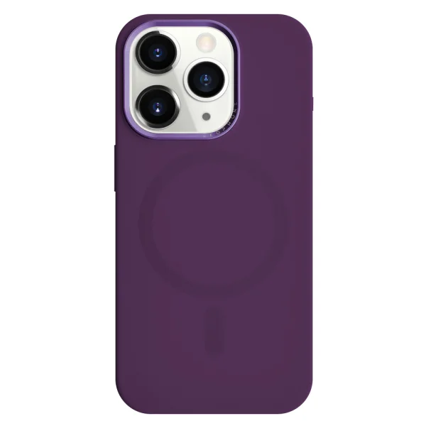 Удароустойчив калъф Premium MagSF за iPhone 15 Pro Max, Тъмно лилав 1