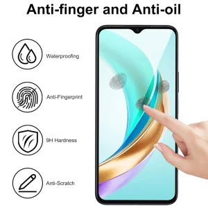 Glass Protector Veason 6D Pro Full Glue for Honor X6b, Black 3