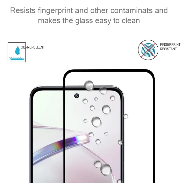 Стъклен протектор Veason 6D Pro Full Glue за Motorola Moto G05 / G15 / E15 2025, Черен 3
