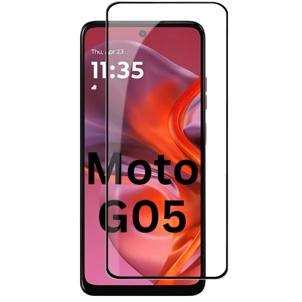 Стъклен протектор Veason 6D Pro Full Glue за Motorola Moto G05 / G15 / E15 2025, Черен 1