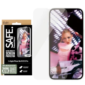 Стъклен Протектор SAFE за iPhone 16e/ 17e /14/13/13 Pro, Ultra-Wide Fit
