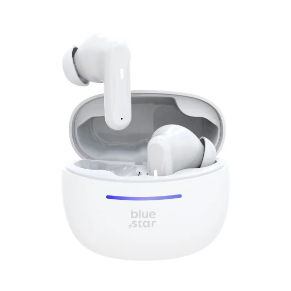 Безжични Слушалки Blue Star BK44, TWS, Bluetooth 5.4,  Бял 1