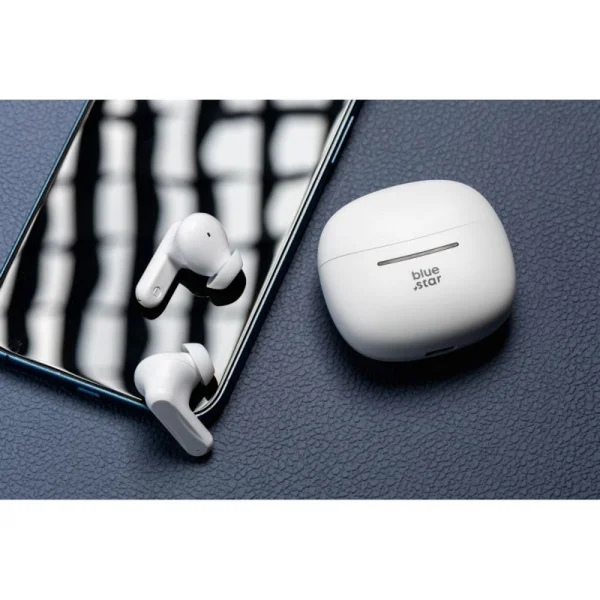 Безжични Слушалки Blue Star BK44, TWS, Bluetooth 5.4,  Бял 3