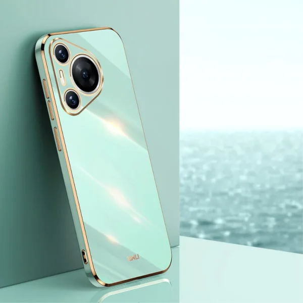 Силиконов калъф XINLI за Huawei Pura 70, Зелен 2