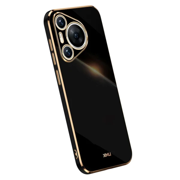 Силиконов калъф XINLI за Huawei Pura 70, Черен 1
