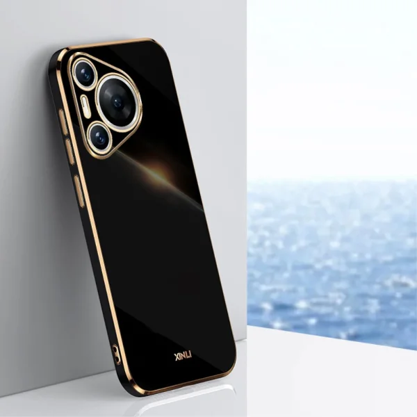 Силиконов калъф XINLI за Huawei Pura 70, Черен 2