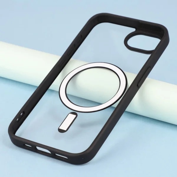 Shockproof case Acrylic Color MagSF for iPhone 16e/17e, Black 4