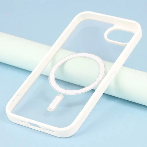 Shockproof case Acrylic Color MagSF for iPhone 16e/17e, White 4