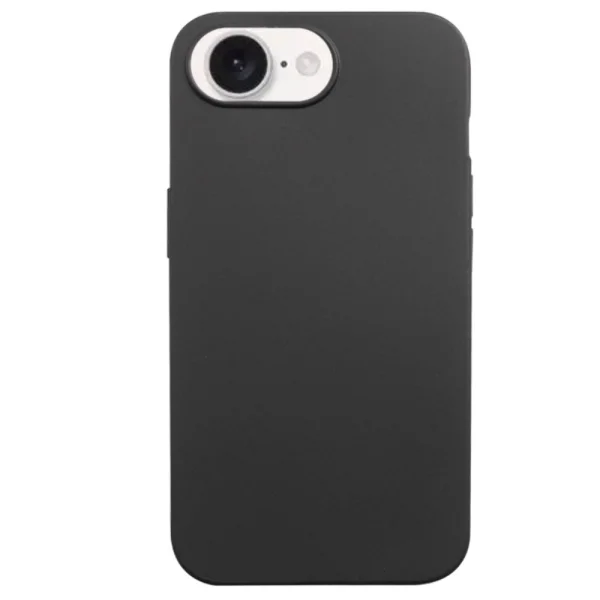 Силиконов калъф Matte за iPhone 16e/17e,1.2mm, Черен 1