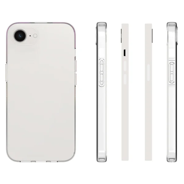 Силиконов калъф за iPhone 16e/17e, Прозрачен 3