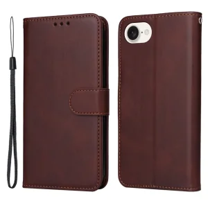 Калъф тефтер Magnetic Clasp за iPhone 16e/17e, Кафяв