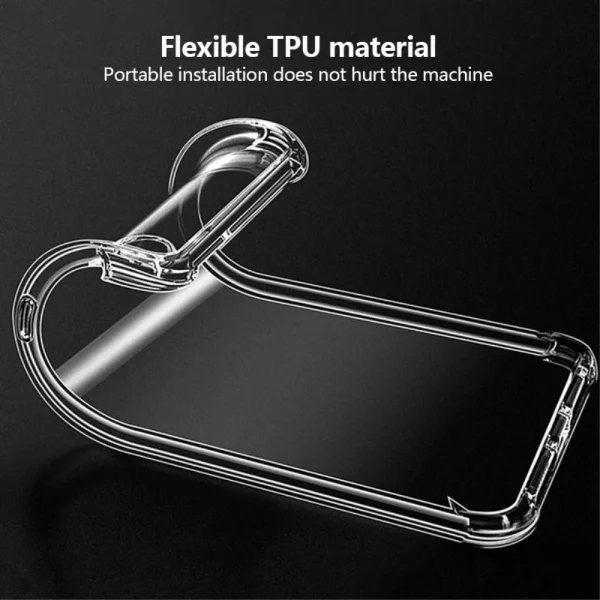 Silicone Case Anti Shock for iPhone 16e/17e, 1.5mm, Transparent 4