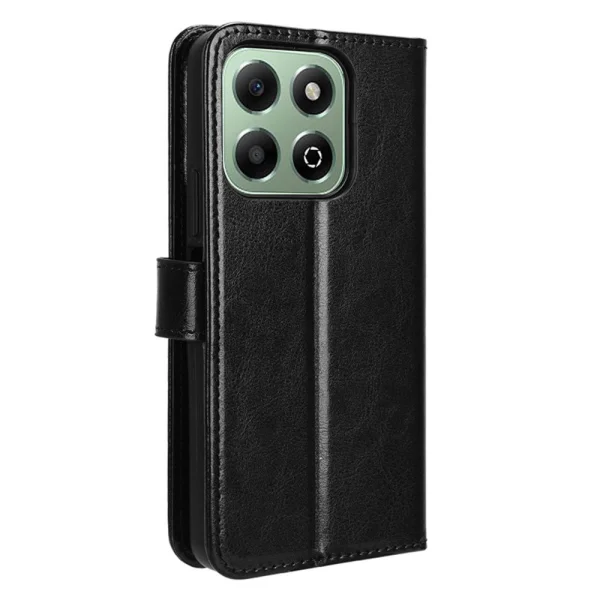 PU Leather Flip Case for Honor X6b 4G, Black 5